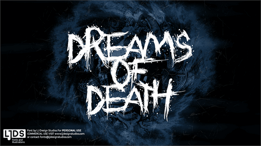Free Dreams of Death Font