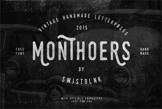 Free Swistblnk Monthoers Font