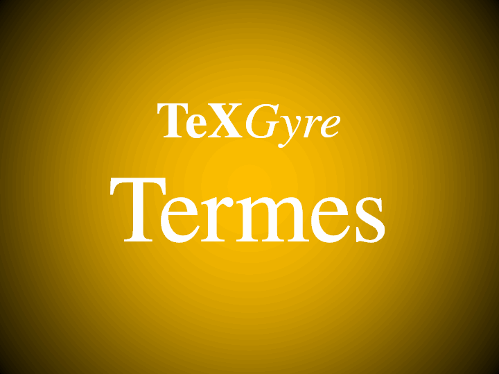 Free TeXGyreTermes Font
