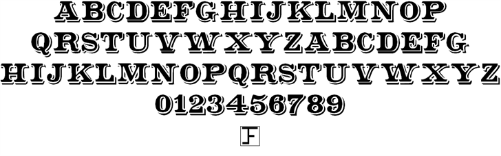 Free Shadowed Serif Font
