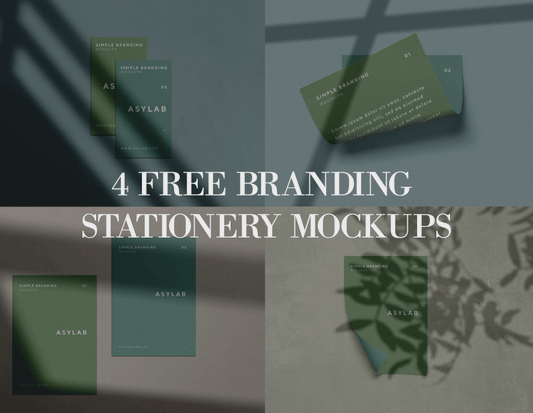 Free 4 Branding Stationery Mockups