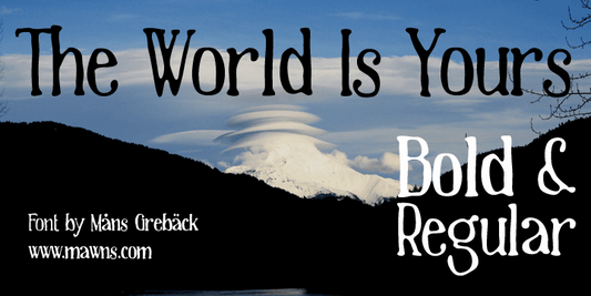 Free The World Is Yours Font