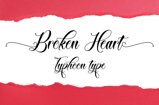 Free Broken Heart Font