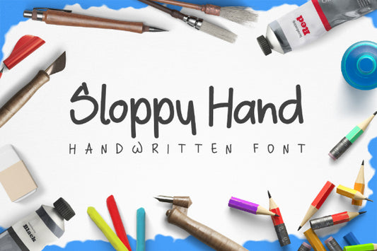 Free Sloppy Hand Typeface