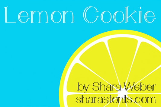 Free Font Lemon Cookie Typeface