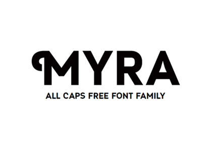 Free Myra Caps Typeface – CreativeBooster