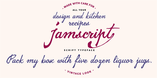 Free jamscript Font