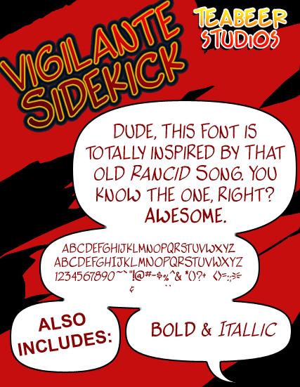 Free Vigilante Sidekick Font