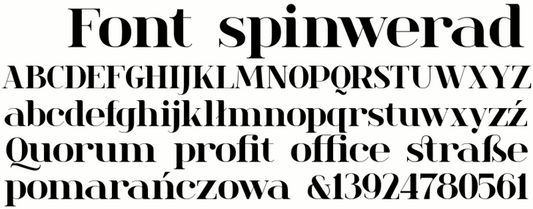 Free spinwerad Font