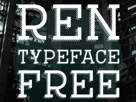 Rens Lettering Free Ren typeface – CreativeBooster