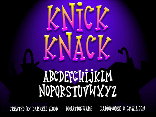 Free Knick Knack Font