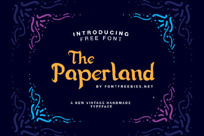 Free Paperland Display Typeface