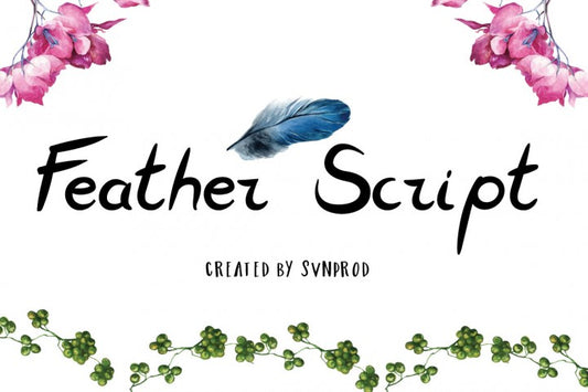 Free Font Feather Script