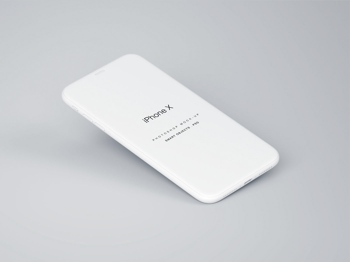 Free Perspective iPhone X Mockup PSD