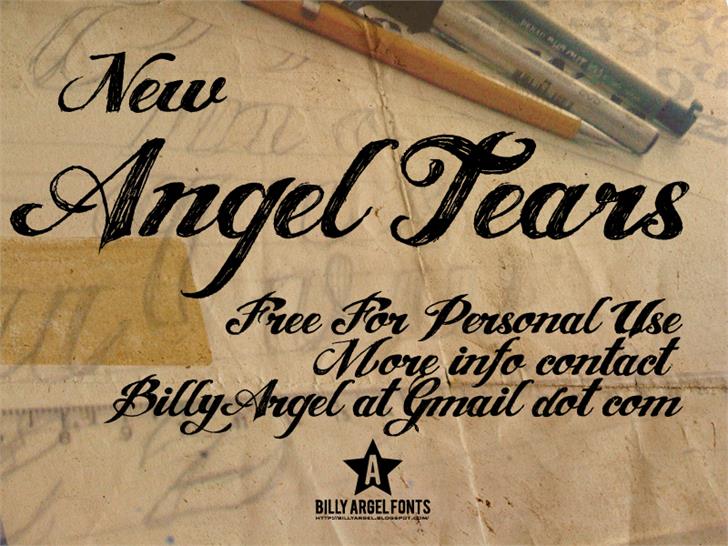 Free ANGEL TEARS Font