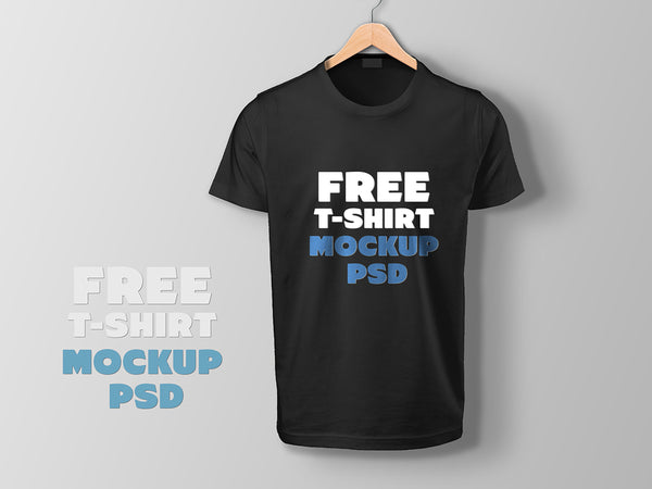 Free Realistic Fully Customizable T-Shirt Mockup – CreativeBooster