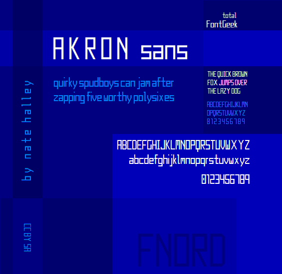 Free Akron NBP Font