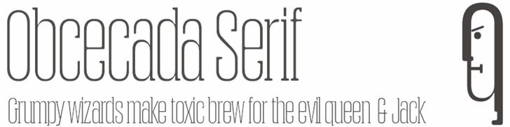 Free Obcecada Serif Font