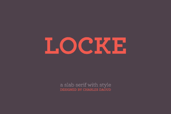 Free Locke Regular Typeface