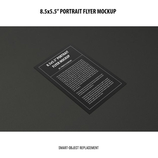 Free 5.5X8.5'' Portrait Flyer Mockup Psd
