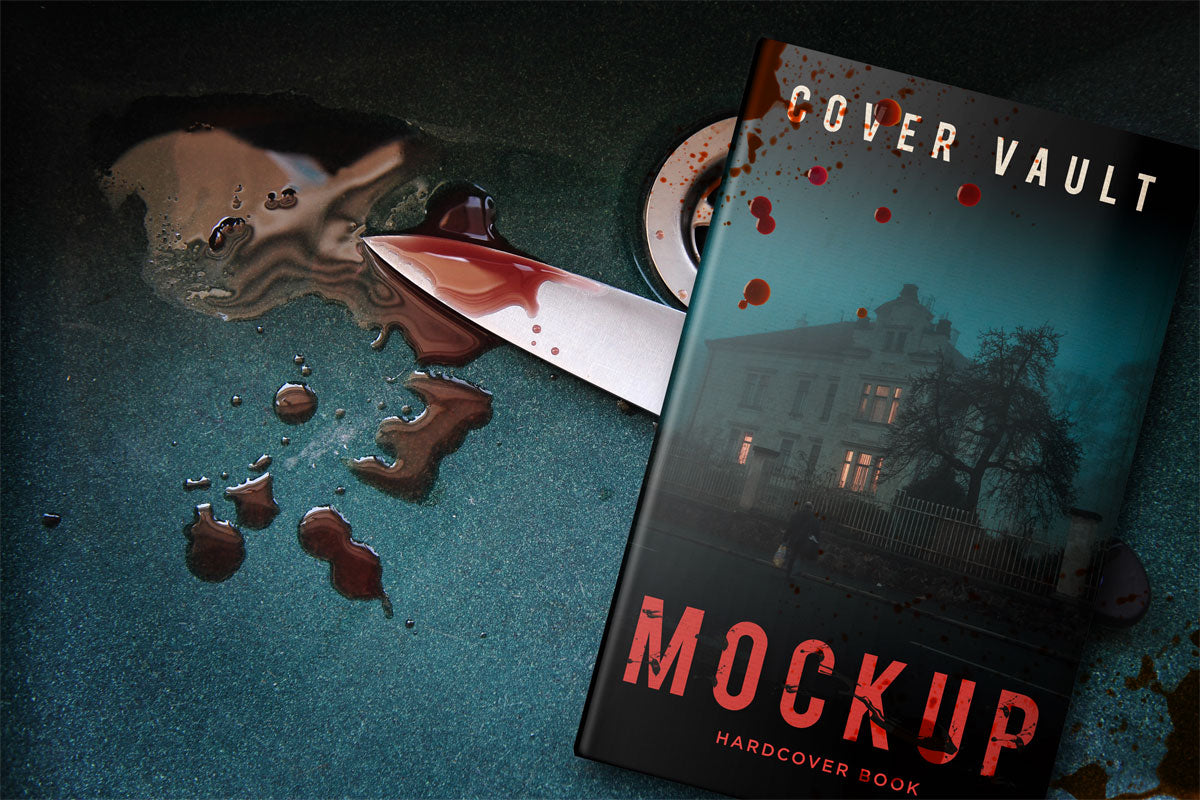 Free 5 X 8 Book Mockup For Horror And Murder