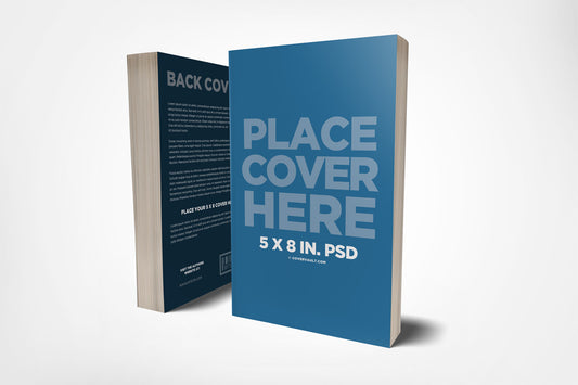 Free 5 X 8 Front & Back Cover Book Mockup