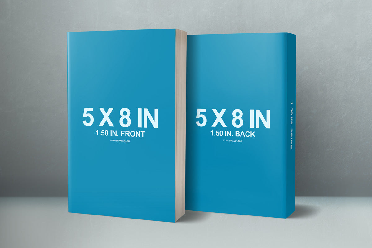 Free 5 X 8 Front & Back Cover Paperback Mockup