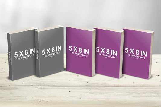 Free 5 X 8 Multi Paperback Book Presentation Mockup