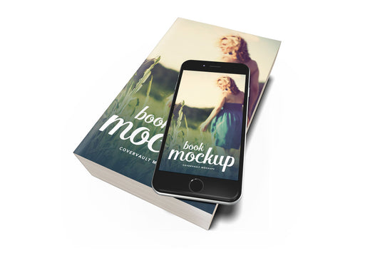 Free 5 X 8 Paperback Book With Iphone Mockup