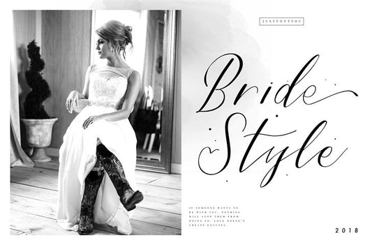 Free Bride Style Font