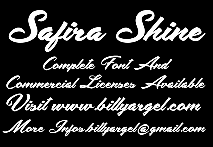 Free Safira Shine Font