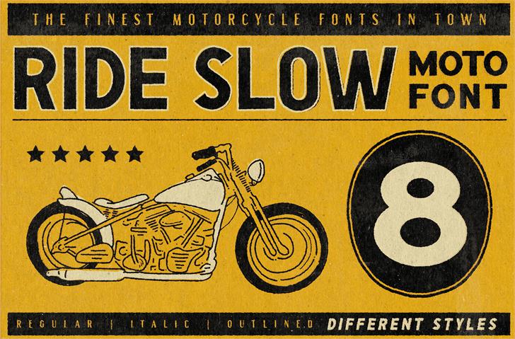 Free Ride Slow Font