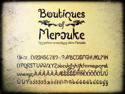 Free Boutiques of Merauke Font