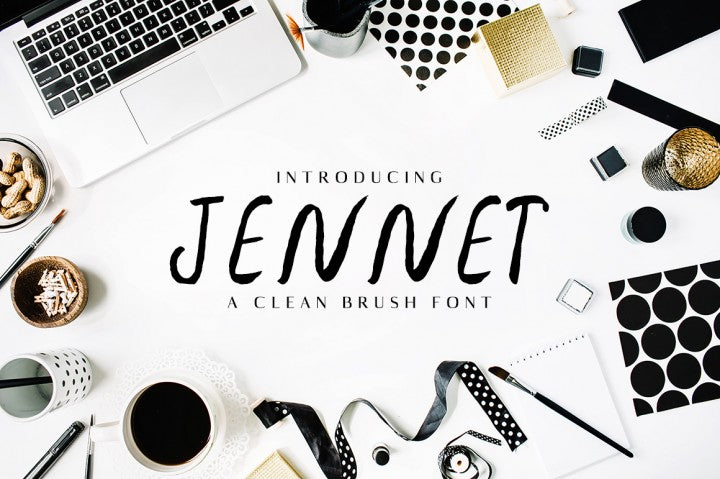 Free Font Jennet Brush Family