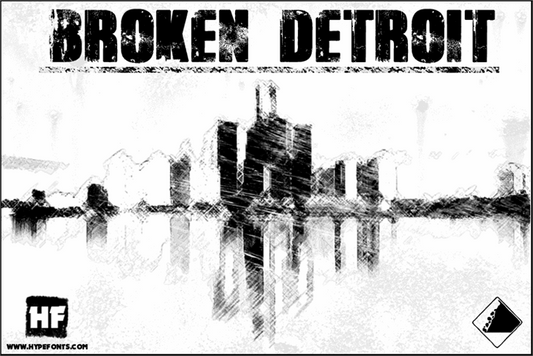 Free Broken Detroit Font