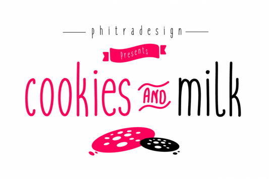 Free The cookies and milk font