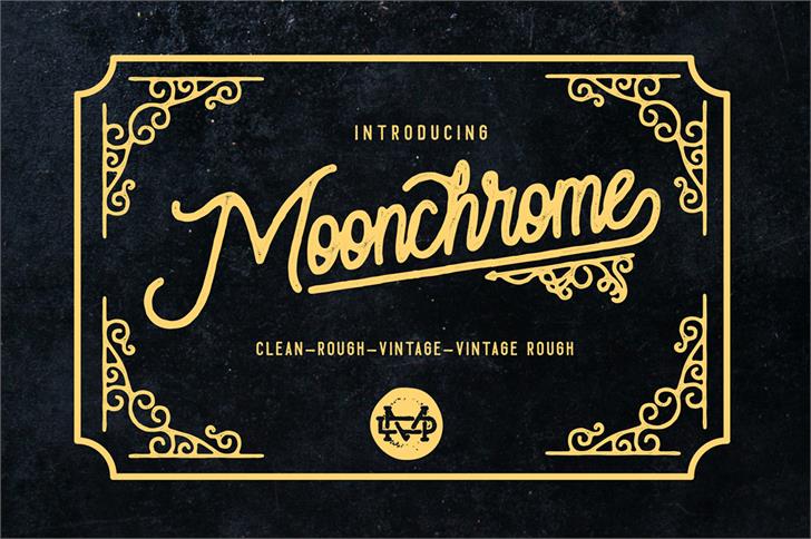 Free Moonchrome Rough Font