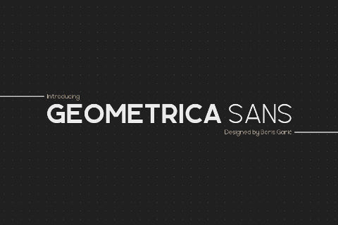 Free Geometrica Sans Typeface