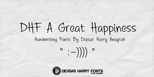 Free DHF A Great Happiness Font