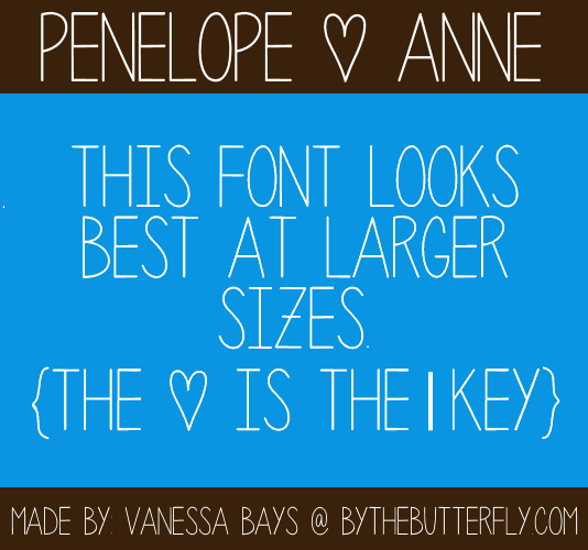Free Penelope Anne Font