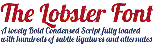 Free Lobster Font