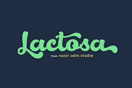 Free Lactosa Bold Script Demo