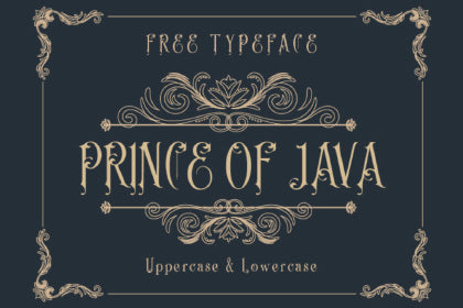 Free Prince of Java Typeface – CreativeBooster