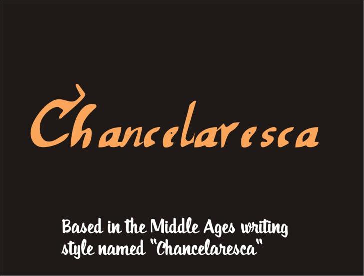 Free chancelaresca Font
