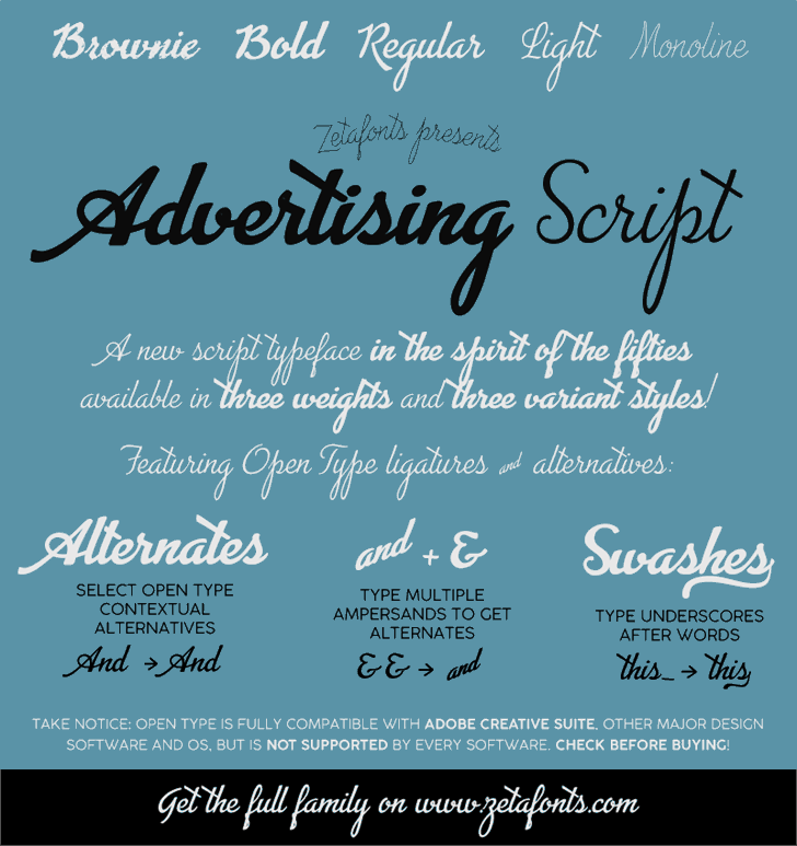 Free Advertising Script Font