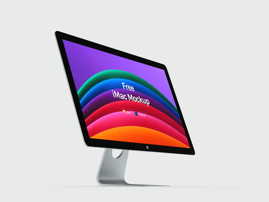 Free Apple iMac Mockups PSD