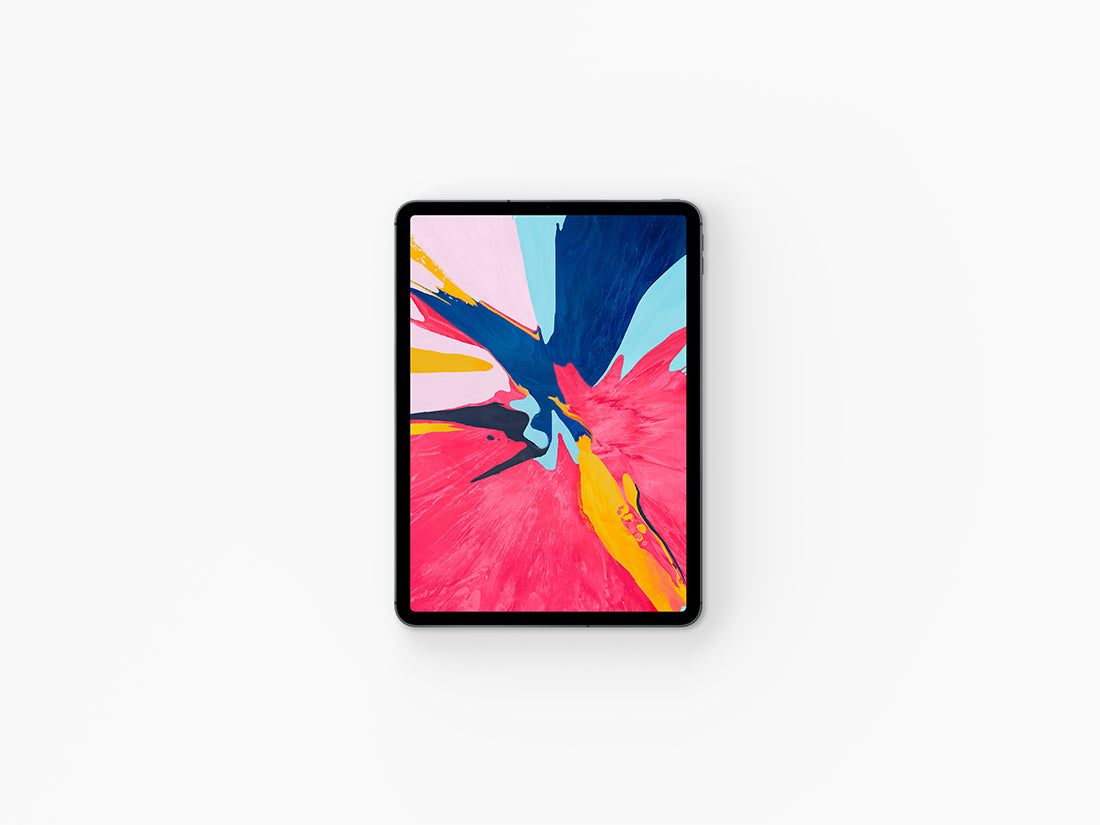 Free Top View iPad Pro 2018 PSD Mockup Set