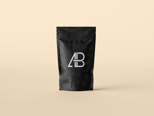 Free Pouch Bag Packaging PSD Mockup