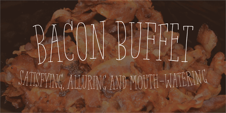 Free Bacon Buffet Font