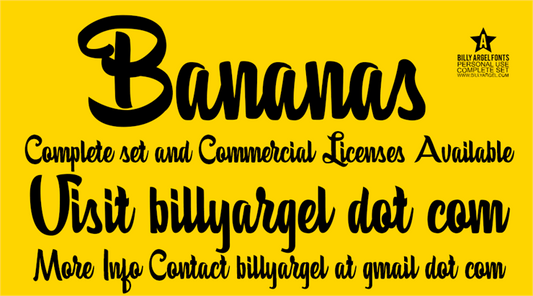 Free Bananas Font